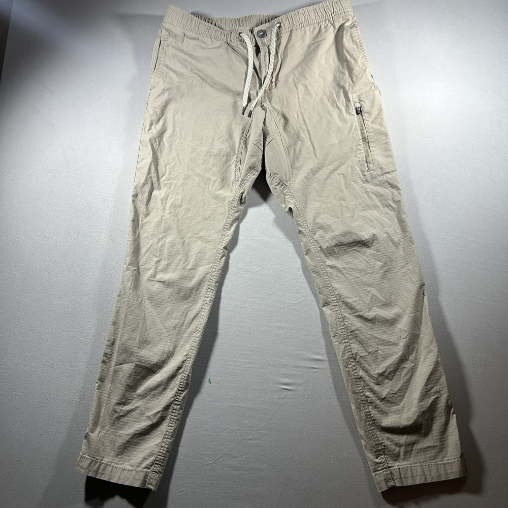 Mens Vuori Ripstop‎ Climber Pant XL Tan Stretch Jogger V412 Slim Taper Casual